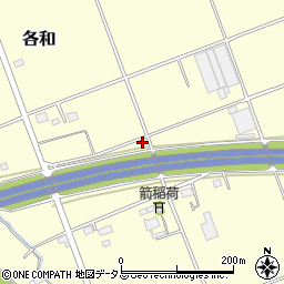 静岡県掛川市各和634周辺の地図