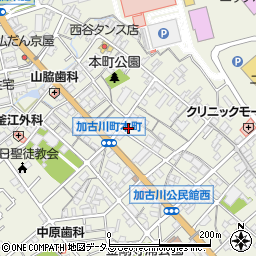 兵庫県加古川市加古川町本町18-8周辺の地図