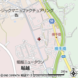 静岡県袋井市堀越1707-28周辺の地図