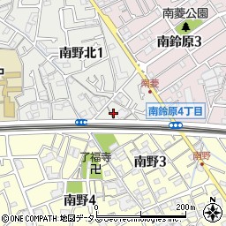 兵庫県伊丹市南野東浦周辺の地図