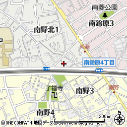兵庫県伊丹市南野（東浦）周辺の地図
