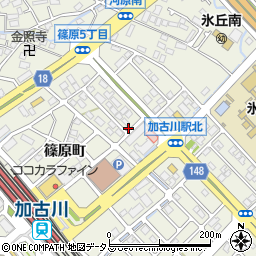 兵庫県加古川市加古川町篠原町124周辺の地図