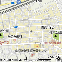 静岡県掛川市緑ケ丘周辺の地図