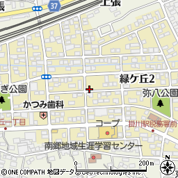 静岡県掛川市緑ケ丘周辺の地図