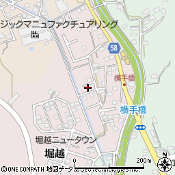 静岡県袋井市堀越1707周辺の地図