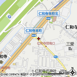 大阪府寝屋川市仁和寺本町周辺の地図