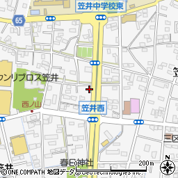 静岡県浜松市中央区笠井町975周辺の地図