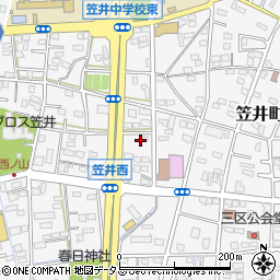 静岡県浜松市中央区笠井町983周辺の地図
