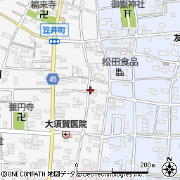 静岡県浜松市中央区笠井町53周辺の地図