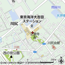 静岡県榛原郡吉田町川尻周辺の地図