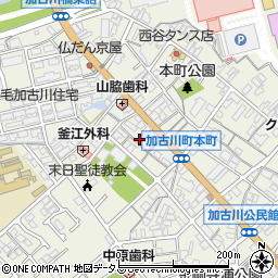 兵庫県加古川市加古川町本町319周辺の地図