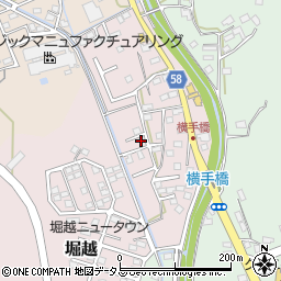 静岡県袋井市堀越1707-25周辺の地図