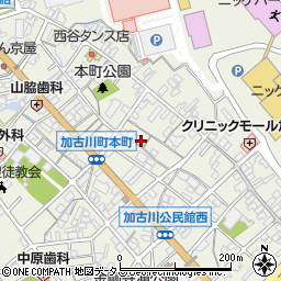 兵庫県加古川市加古川町本町10周辺の地図