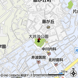 大阪府吹田市藤が丘町4周辺の地図