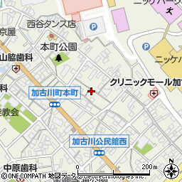 兵庫県加古川市加古川町本町7周辺の地図