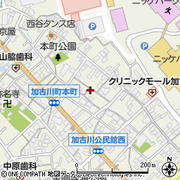 兵庫県加古川市加古川町本町7周辺の地図