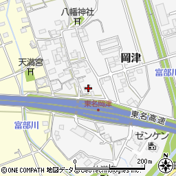 静岡県掛川市岡津389周辺の地図