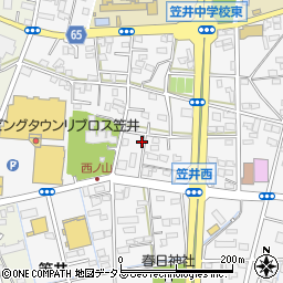 静岡県浜松市中央区笠井町1207周辺の地図