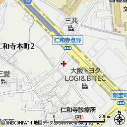 トナン輸送仁和寺倉庫周辺の地図