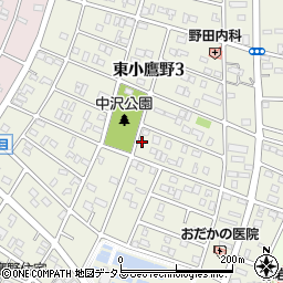 愛知県豊橋市東小鷹野周辺の地図