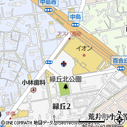 イオン高砂店平面駐車場周辺の地図