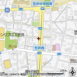 静岡県浜松市中央区笠井町976周辺の地図