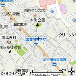 兵庫県加古川市加古川町本町335周辺の地図