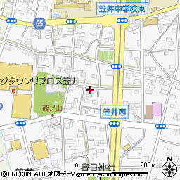 静岡県浜松市中央区笠井町1217周辺の地図