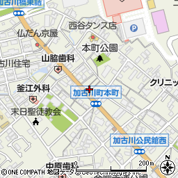 兵庫県加古川市加古川町本町333-1周辺の地図
