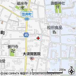 静岡県浜松市中央区笠井町52周辺の地図