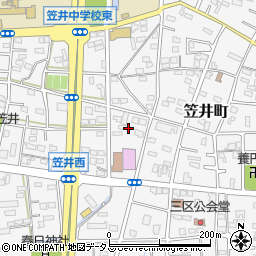 静岡県浜松市中央区笠井町862周辺の地図
