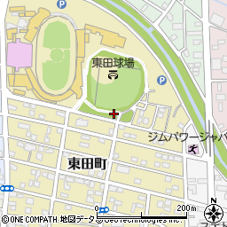 東田公園トイレ２周辺の地図