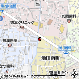 掛川商事株式会社　池田南給油所周辺の地図