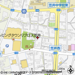 静岡県浜松市中央区笠井町1203周辺の地図