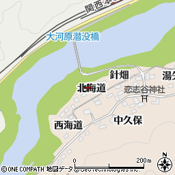 京都府相楽郡南山城村南大河原北海道周辺の地図