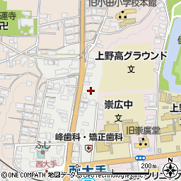 三重県伊賀市上野西大手町3753周辺の地図