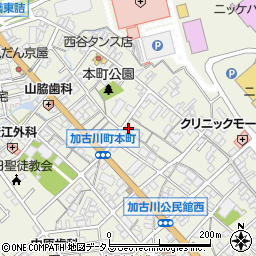 兵庫県加古川市加古川町本町17周辺の地図