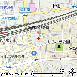 静岡県掛川市上張512周辺の地図