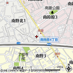 兵庫県伊丹市南野広田周辺の地図