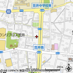 静岡県浜松市中央区笠井町1003周辺の地図