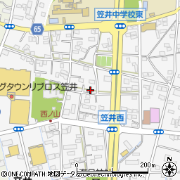 静岡県浜松市中央区笠井町1165周辺の地図