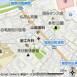 兵庫県加古川市加古川町本町319-7周辺の地図