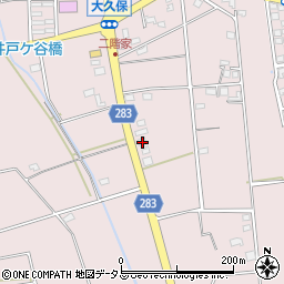 静岡県磐田市大久保409周辺の地図