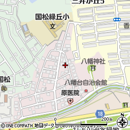 大阪府寝屋川市八幡台7-17周辺の地図