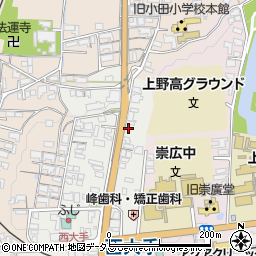 三重県伊賀市上野西大手町3728周辺の地図