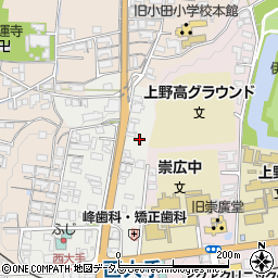 三重県伊賀市上野西大手町3754周辺の地図