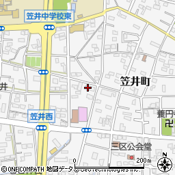 静岡県浜松市中央区笠井町566周辺の地図