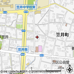 静岡県浜松市中央区笠井町570周辺の地図