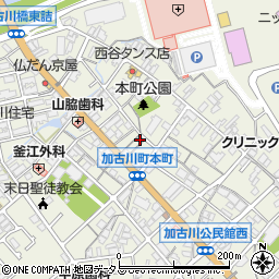 兵庫県加古川市加古川町本町333-15周辺の地図