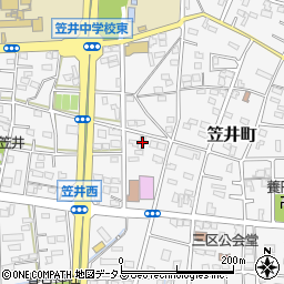 静岡県浜松市中央区笠井町567周辺の地図